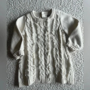 Habitual Kids ivory sweater dress, 18 months
